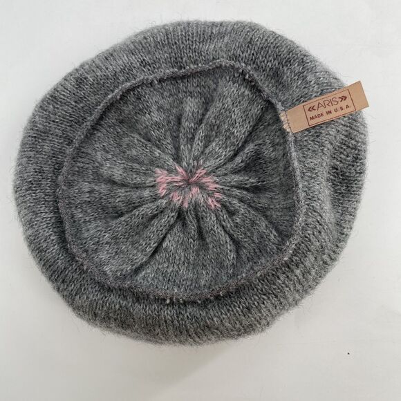 Vintage ARIS Fair Isle Knit Beret Tam O Shanter Acrylic USA Womens One Size - Picture 9 of 10
